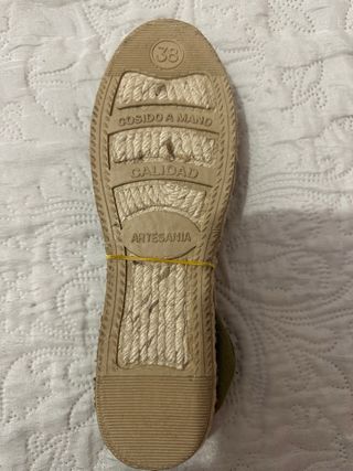 Alpargatas mujer talla 38 cosidas a mano