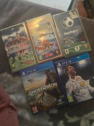Lote Videojuegos PS4 y PSP