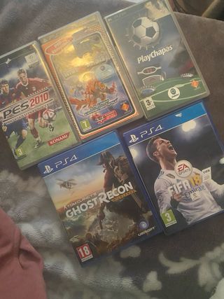 Lote Videojuegos PS4 y PSP