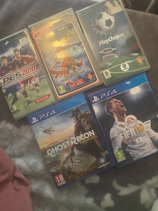 Lote Videojuegos PS4 y PSP