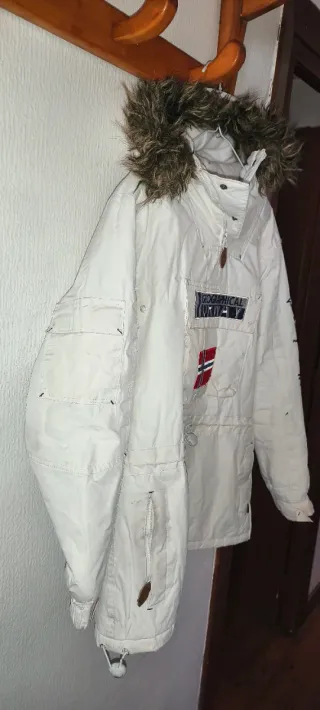 Chaqueta Geographical Norway Blanca, hombre M.