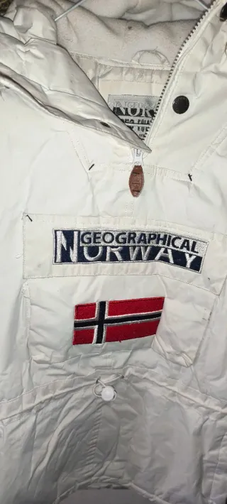 Chaqueta Geographical Norway Blanca, hombre M.
