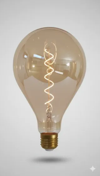Bombilla Decorativa Filamento Espiral