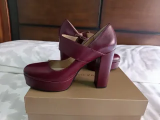 Zapatos Bruno Premi rojos tacón plataforma