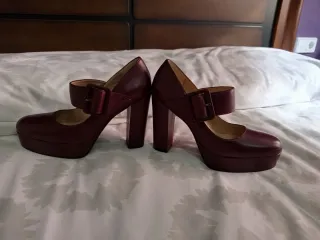 Zapatos Bruno Premi rojos tacón plataforma