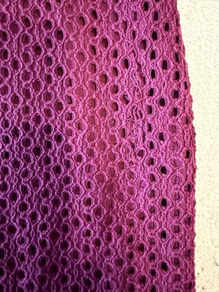 Vestido Stradivarius encaje burdeos talla S