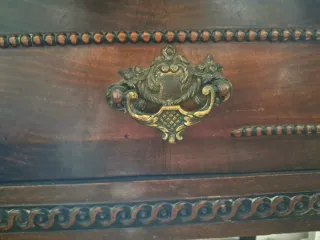 Tocador antiguo madera y cristal