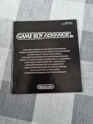 Manuales Nintendo Game Boy Advance