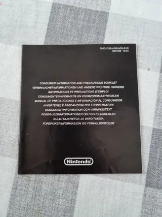 Manuales Nintendo Game Boy Advance