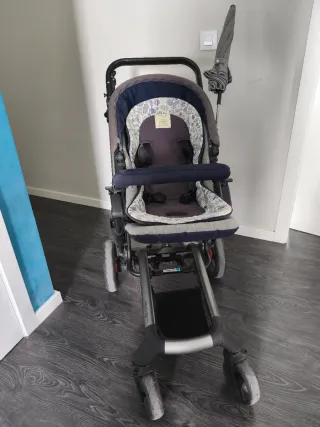 Silla de paseo para bebé con saco de invierno