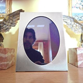 Cornice Portafoto Argento 800 anni 70 foto cm13x18