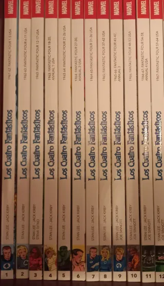 Biblioteca Marvel Los Cuatro Fantásticos 1 a 12