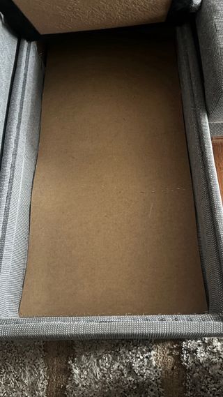 Sofá modular gris jaspeado 2,64m en buen estado