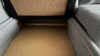 Sofá modular gris jaspeado 2,64m en buen estado