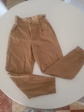 Pantalón Zara Mujer Marrón