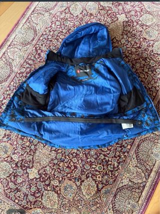 Abrigo esquí niño azul camuflaje