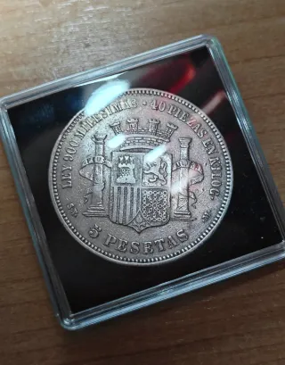 5 Pesetas 1870 SNM