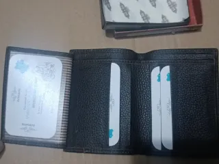 Cartera Billetera Piel Negra