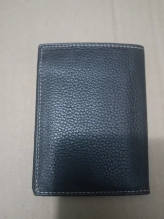 Cartera Billetera Piel Negra