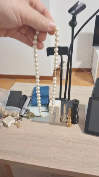 Collar perlas antiguo