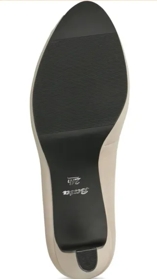 BATA Zapatos Tacón Piel T38 Beige Nuevos