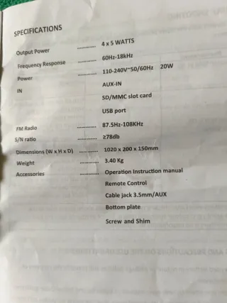 Torre de Sonido Bluetooth Negra y Roja