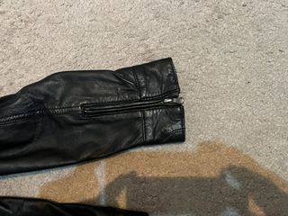 Chaqueta Biker Cuero Negra