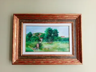 Cuadro al óleo paisaje