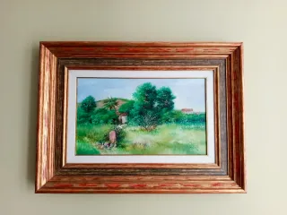 Cuadro al óleo paisaje