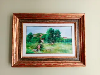 Cuadro al óleo paisaje