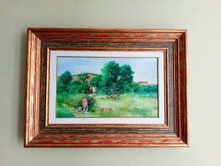 Cuadro al óleo paisaje