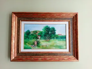 Cuadro al óleo paisaje