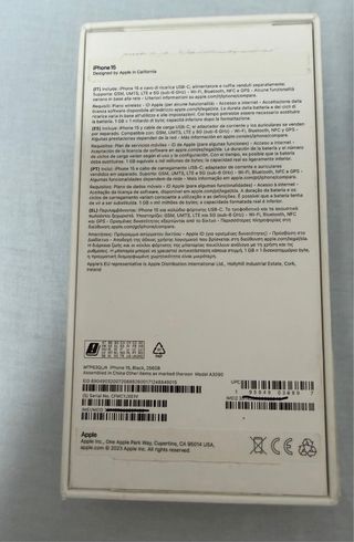iPhone 15 Apple 256gb negro