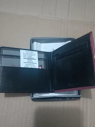 Cartera Billetera Piel Diseño M