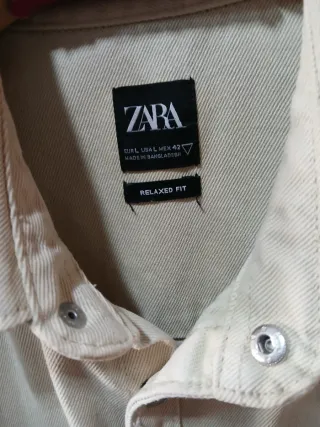 Sobrecamisa Zara Desgastada Talla M