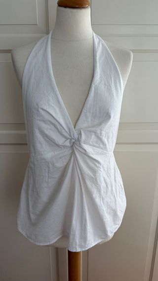 Top halter blanco