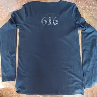 Camiseta manga larga IKKS negra  T.44