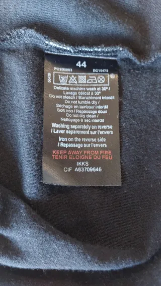 Camiseta manga larga IKKS negra  T.44