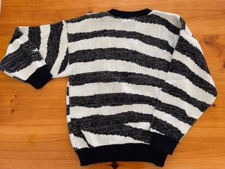 Jersey vintage rayas blanco y negro