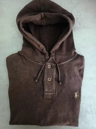 Felpa con cappuccio Ralph Lauren marrone