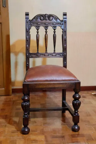 6 Sillas madera estilo vasco