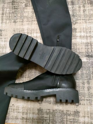 Botas altas Zara licra negras
