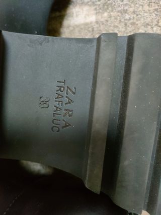 Botas altas Zara licra negras