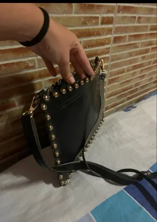 Conjunto de Chaleco piel sintética y bolso