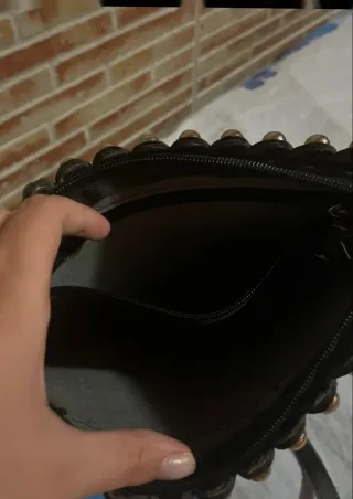 Conjunto de Chaleco piel sintética y bolso