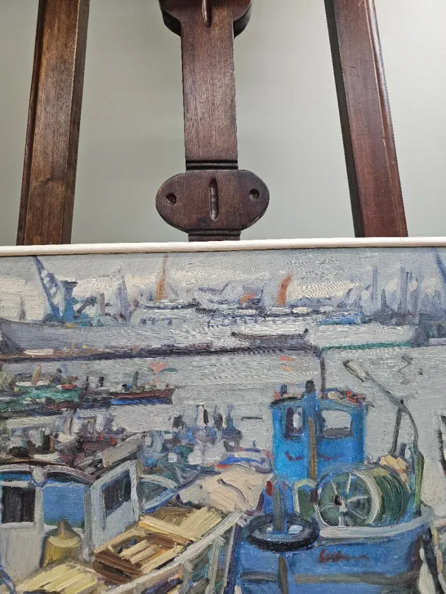 Óleo sobre lienzo Josep Pomés Abella. 50x61cm