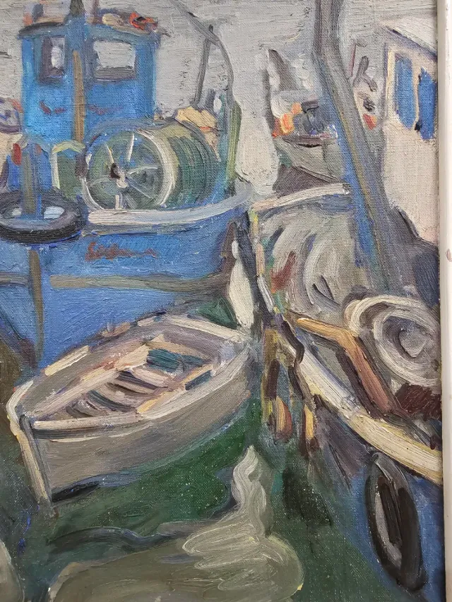 Óleo sobre lienzo Josep Pomés Abella. 50x61cm