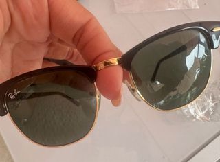 Gafas de Sol Ray-Ban Clubmaster Negras y Doradas