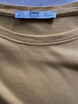 Vestido midi Zara amarillo talla S, con aberturas