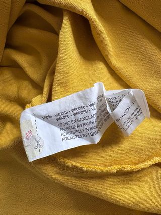 Vestido midi Zara amarillo talla S, con aberturas